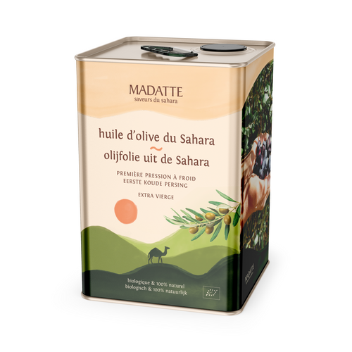 Huile d’olive vierge extra du Sahara (Bio) / Olijfolie extra vierge uit de Sahara, Algerije / 3l